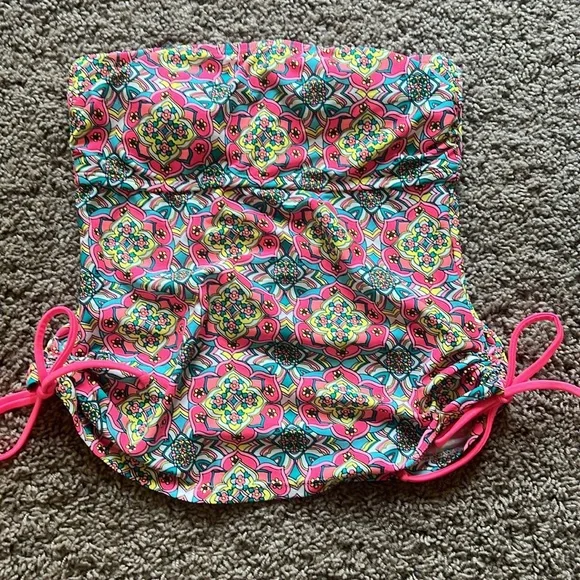 Arizona Jean Company Women’s Strapless Floral Tankini Size Small - Picture 5 of 10